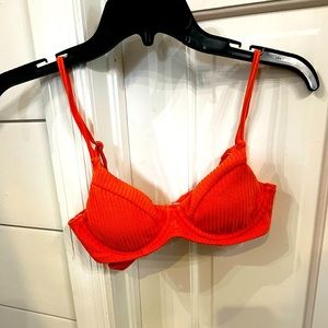 Womens orange small bikini top